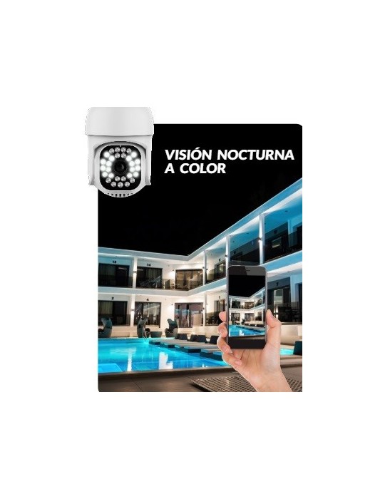 Atmoss Cámra vigilancia exterior WIFI PTZ IP66 CAM-006