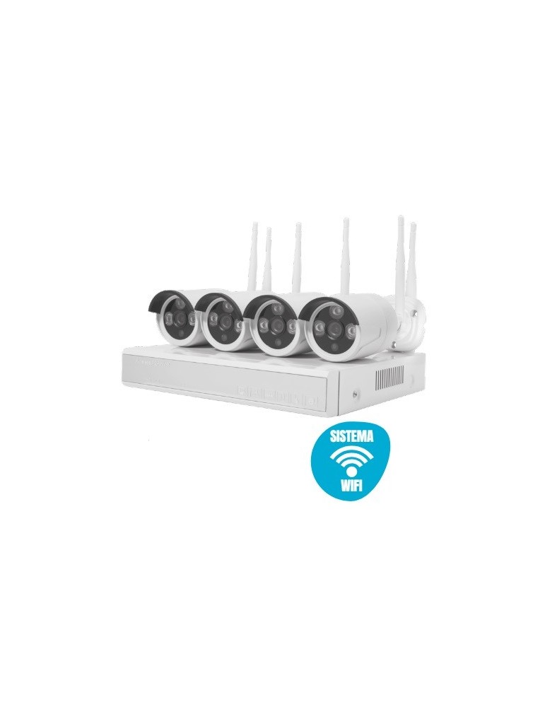 Atmoss KIT 4 Cámaras TUYA WIFI 4CH 1080P POE HDD SGR-008