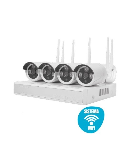Atmoss KIT 4 Cámaras TUYA WIFI 4CH 1080P POE HDD SGR-008