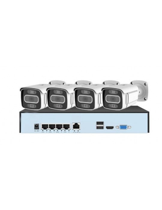 Atmoss KIT cámaras de seguridad WIFI TUYA 4CH 2K 1TB  HDD SGR-029
