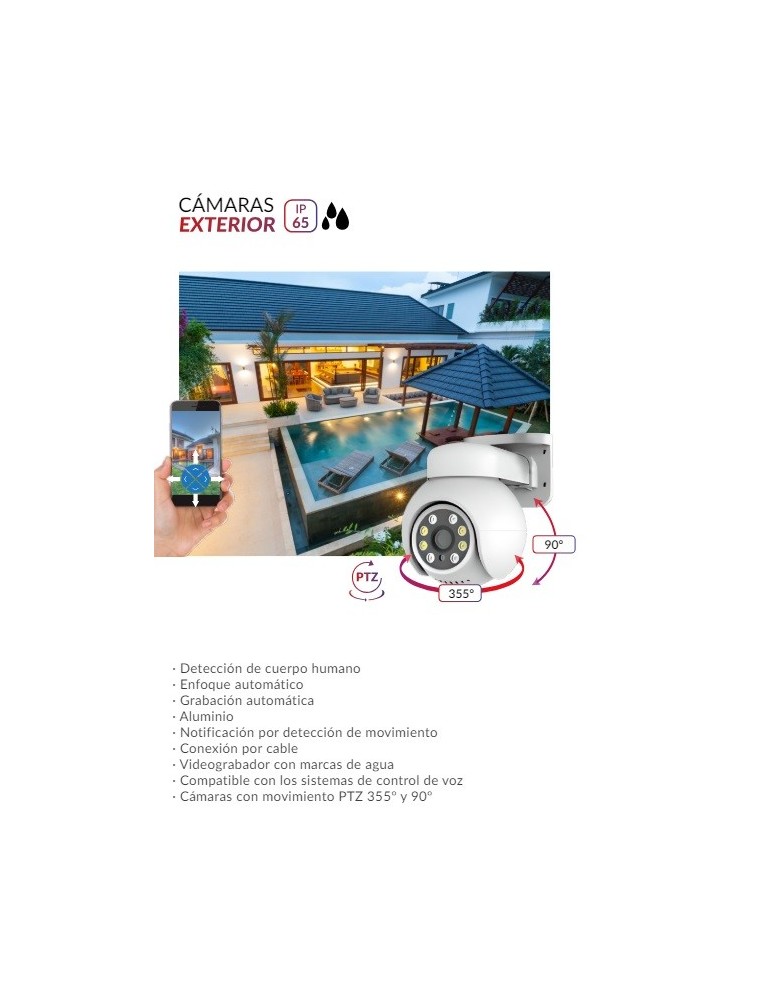 Atmoss KIT cámaras de seguridad WIFI TUYA 4CH 2K 1TB  HDD SGR-032