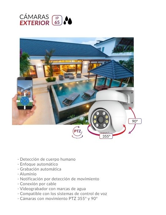 Atmoss KIT cámaras de seguridad WIFI TUYA 4CH 2K 1TB  HDD SGR-032