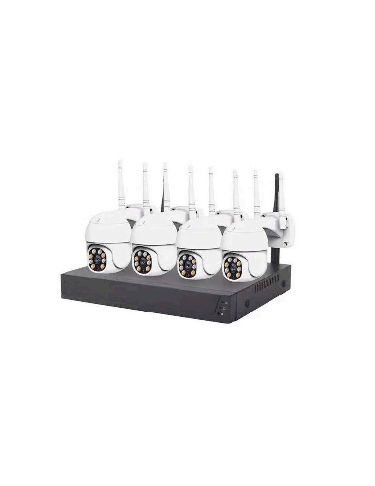 Atmoss Kit Cámaras wifi TUYA 4CH 2k 2TB HDD SGR-031