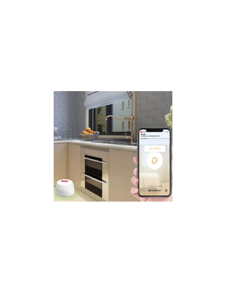 Atmoss Sensor de fuga agua de suelo WIFI TUYA  SGR-019