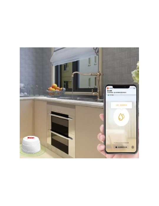 Atmoss Sensor de fuga agua de suelo WIFI TUYA  SGR-019