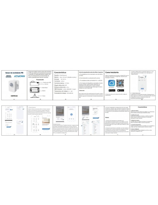 Atmoss Sensor PIR WIFI TUYA SGR-014