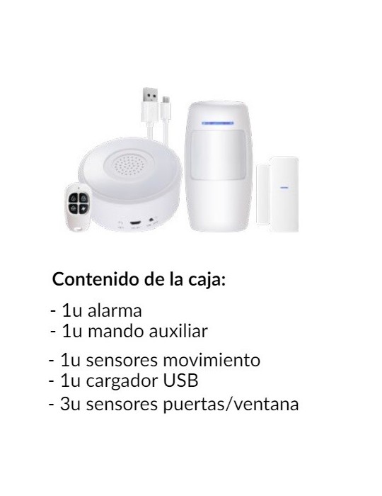 Atmoss Kit de alarma WIFI TUYA SGR-001