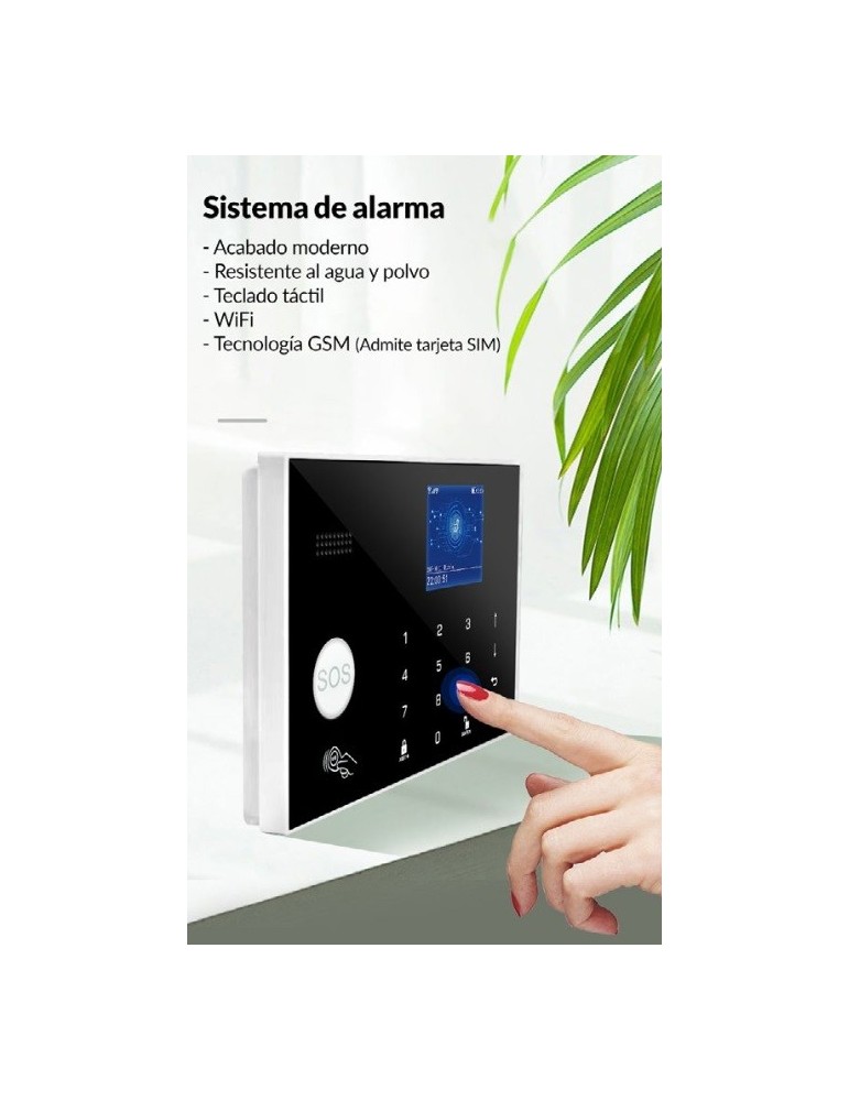 Atmoss Kit de alarma GSM( tarjeta SIM) WIFI SGR-024
