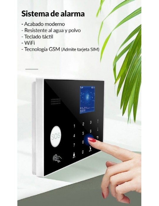 Atmoss Kit de alarma GSM( tarjeta SIM) WIFI SGR-024