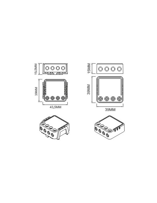 Atmoss Pastilla Interruptor Mini WIFI TUYA CONTR-054