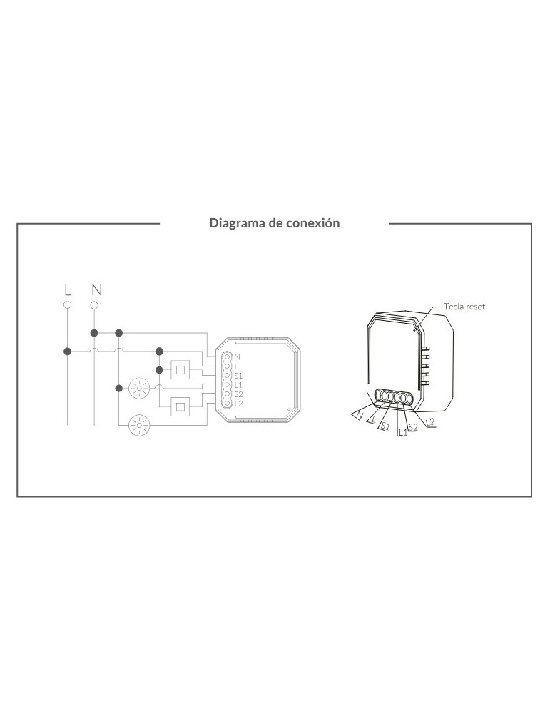 Atmoss Pastilla Interruptor doble WIFI TUYA CONTR-042