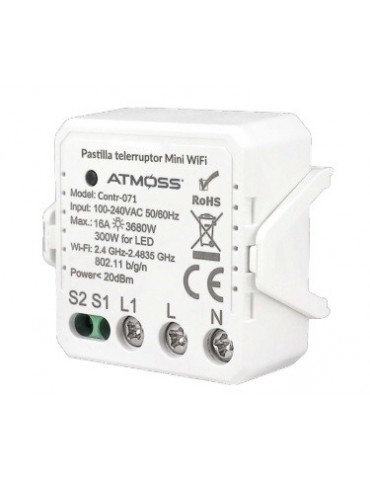 Atmoss Pastilla Telerruptor Mini WIFI TUYA CONTR-071