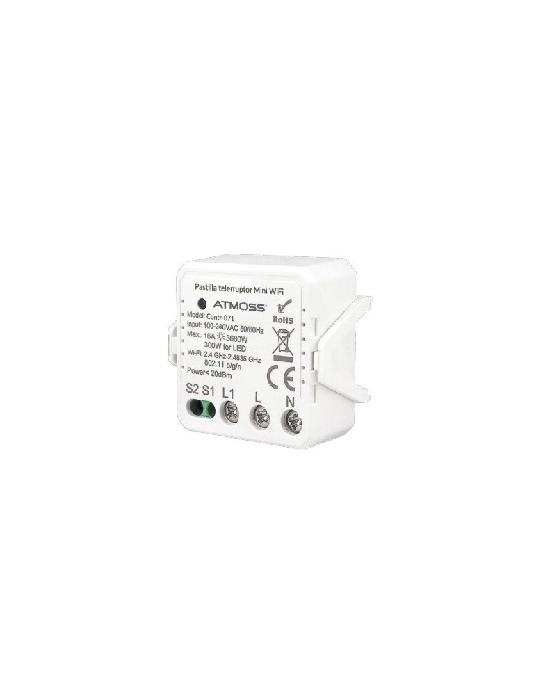 Atmoss Pastilla Telerruptor Mini WIFI TUYA CONTR-071
