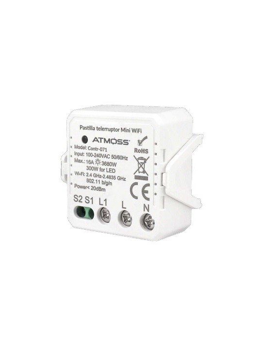 Atmoss Pastilla Telerruptor Mini WIFI TUYA CONTR-071