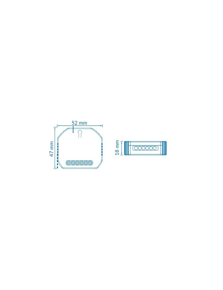 Atmoss Pastilla Interruptor de persiana WIFI + RF433 CONTR-068