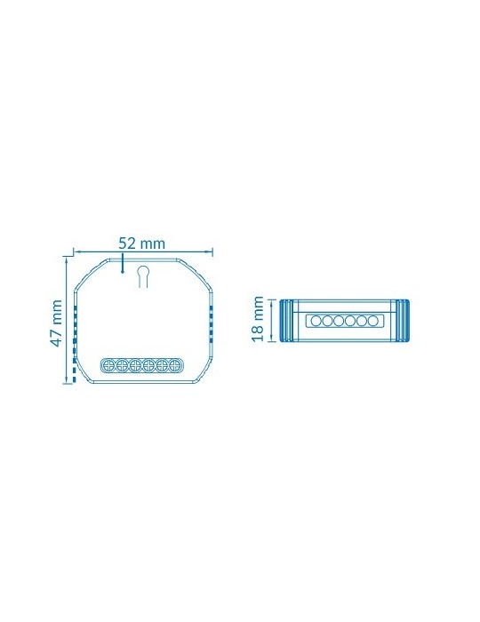 Atmoss Pastilla Interruptor de persiana WIFI + RF433 CONTR-068