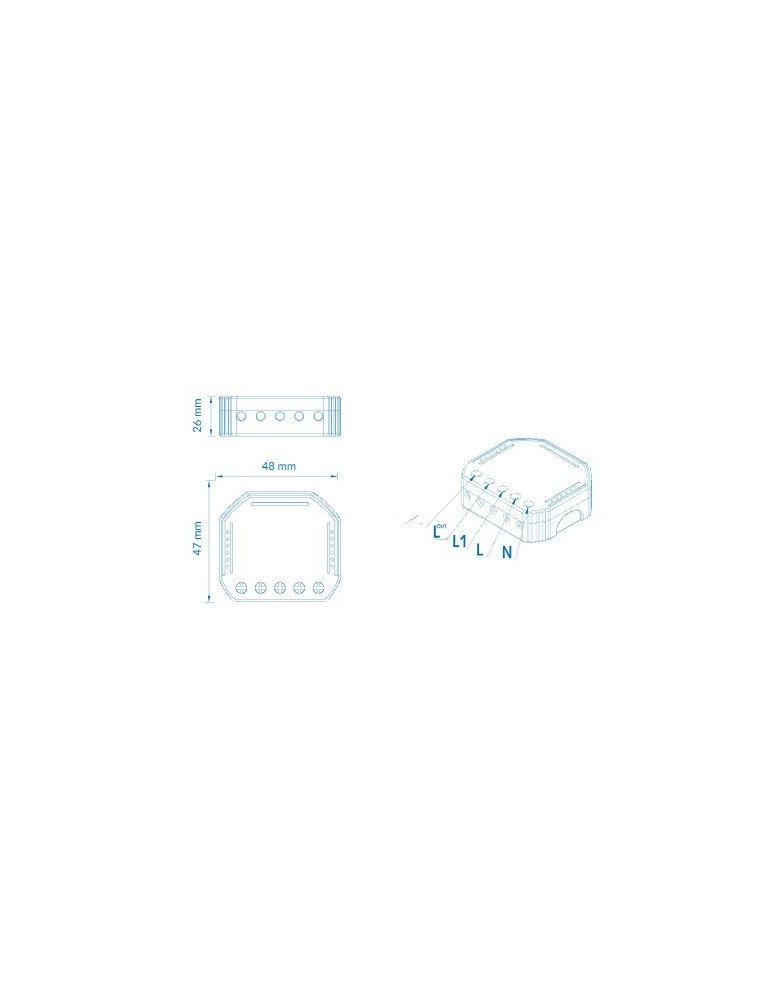 Atmoss Pastilla Interruptor Puerta Garage WIFI TUYA CONTR-053