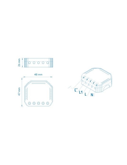 Atmoss Pastilla Interruptor Puerta Garage WIFI TUYA CONTR-053