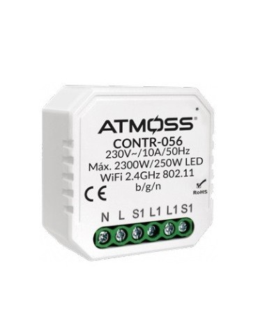 Atmoss Pastilla Pulsadro cerraduras electrónicas WIFI TUYA CONTR-056