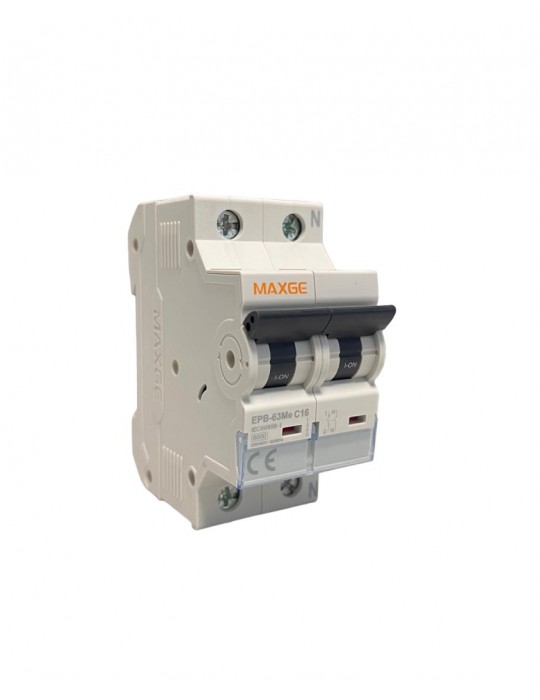 Maxge Magnetotérmico 1P+N Curva C 6ka EPB63Me1NC16