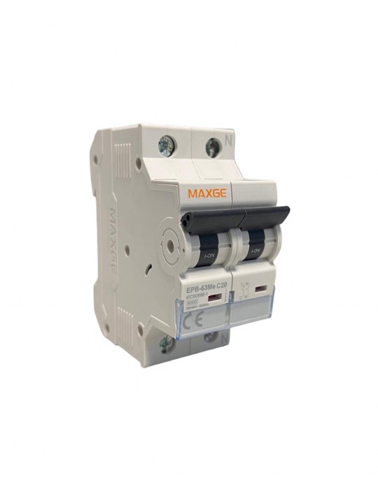 Maxge Magnetotérmico 1P+N Curva C 6ka EPB63Me1NC16