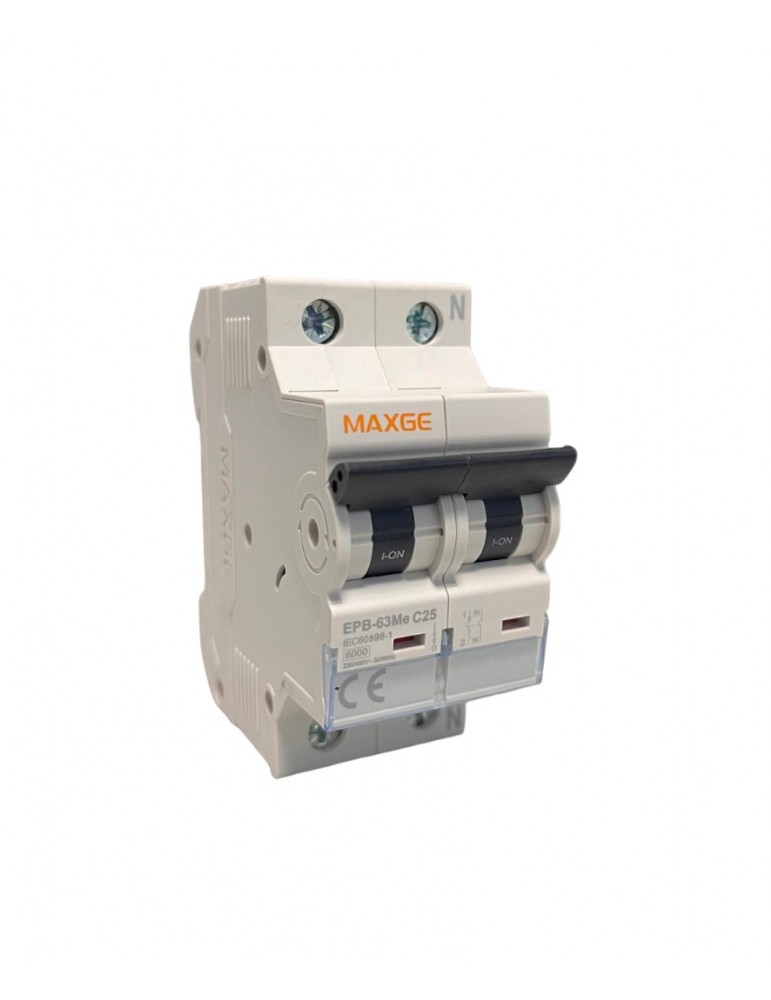 Maxge Magnetotérmico 1P+N Curva C 6ka EPB63Me1NC16