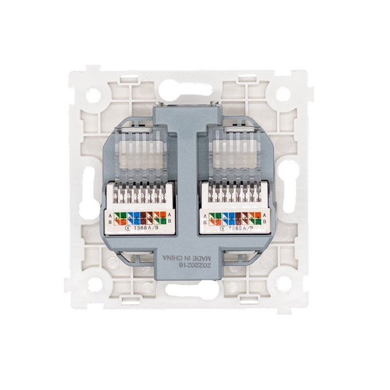 ATMOSS DYNAMIC ART BASE DOBLE RJ45 BL S40.516.10