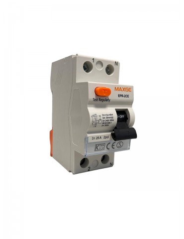 Maxge Diferencial 2P 25A 30mA AC 6kA EPR2CE025030
