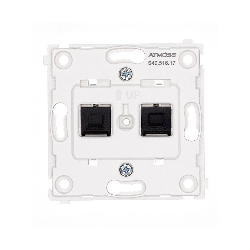 ATMOSS DYNAMIC ART BASE DOBLE RJ45 BL S40.516.10