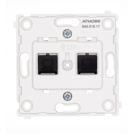 ATMOSS DYNAMIC ART BASE DOBLE RJ45 BL S40.516.10