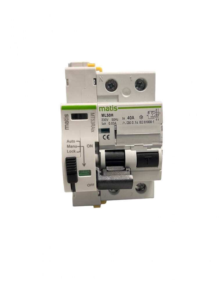 Maxge Reconectador automático Diferencial 2P 40A 30mA A MT53RA2A040030