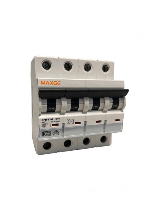Maxge Magnetotérmico 4P curva C 6kA EPB63M4C16