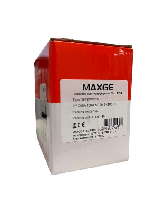 Maxge Protector Sobretensión Permanente IGA 2P 40A EPBOV2C40