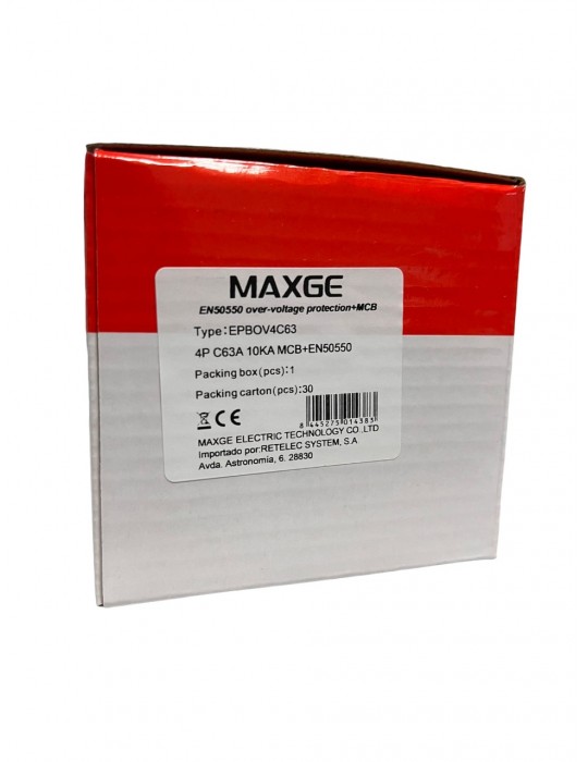 Maxge Protector sobretensión IGA 4P 63A EPBOV4C63