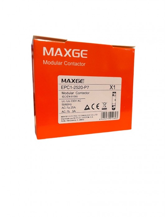 Maxge Contactor 2P 25A 230VAC EPC1-2520-P7