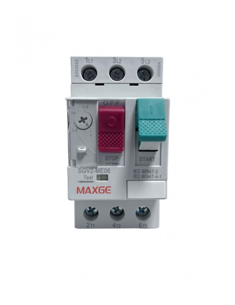 Maxge Guardamotor SGVND2M. Rango: 1-1,6 A.
