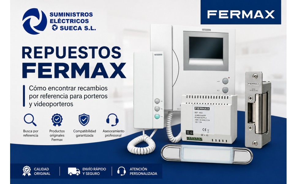 Repuestos Fermax: cómo encontrar recambios por referencia para porteros y videoporteros