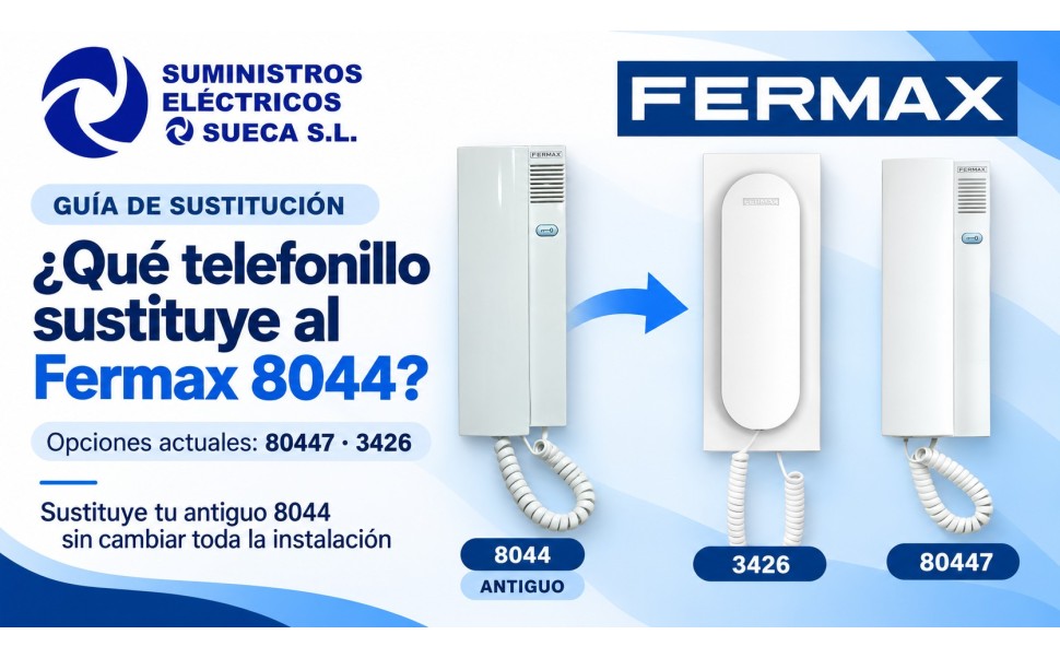 Cómo sustituir el telefonillo Fermax 8044: equivalentes actuales